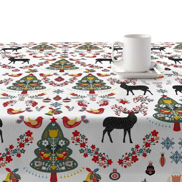 Dėmėms atspari derva dengta staltiesė Belum Merry Christmas Spalvotas 200 x 150 cm