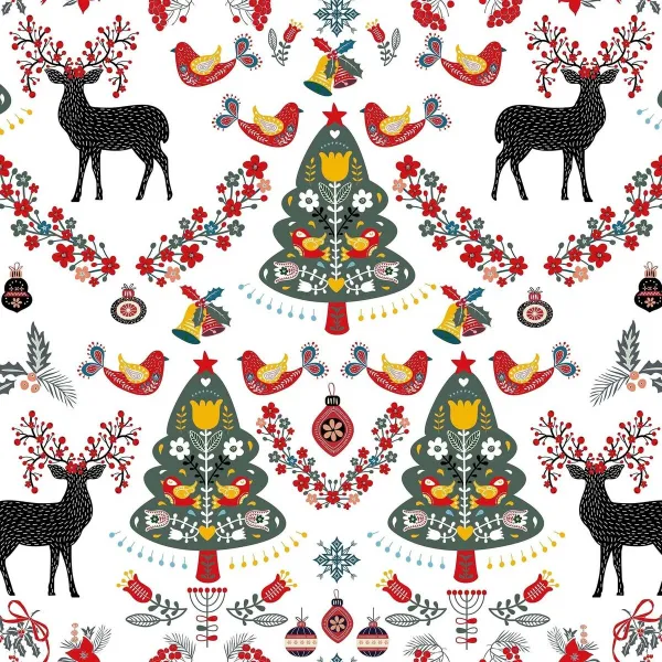 Dėmėms atspari derva dengta staltiesė Belum Merry Christmas Spalvotas 200 x 150 cm