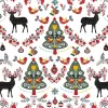 Dėmėms atspari derva dengta staltiesė Belum Merry Christmas Spalvotas 200 x 150 cm