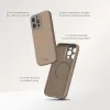 Moshi Napa MagSafe - Leather case for iPhone 15 Pro Max (Eggnog White)