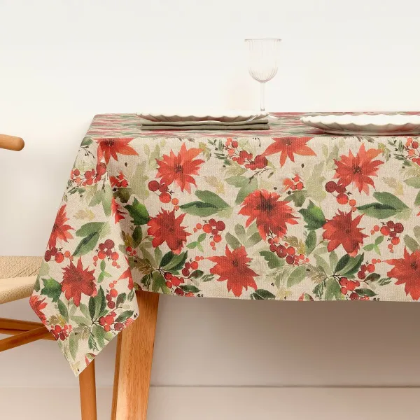 Dėmėms atspari derva dengta staltiesė Belum Merry Christmas Spalvotas 300 x 150 cm