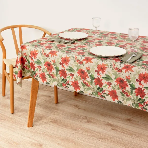Dėmėms atspari derva dengta staltiesė Belum Merry Christmas Spalvotas 300 x 150 cm