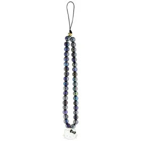 Hello Kitty Pearls Kitty Head - Phone Charm (Black)