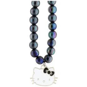 Hello Kitty Pearls Kitty Head - Phone Charm (Black)