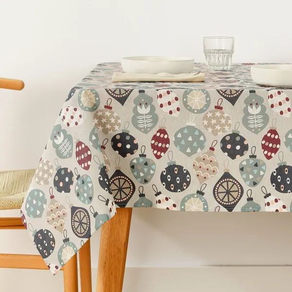 Traipiem izturīgs sveķu galdauts Belum Merry Christmas Daudzkrāsains 250 x 150 cm