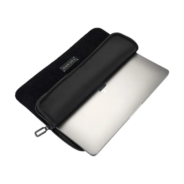 TUCANO Velluto 2 - Case MacBook Air 13" (M4/M3/M2/M1/2025-2018) / Pro 13" / Laptop 12" (black)