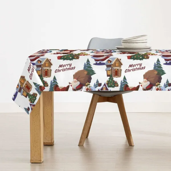 Dėmėms atspari derva dengta staltiesė Belum Papa Noel Spalvotas 250 x 150 cm