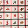 Stain-proof resined tablecloth Belum Scottish Christmas Multicolour 150 x 150 cm