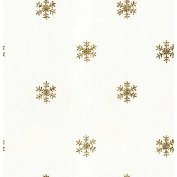 Dėmėms atspari derva dengta staltiesė Belum Snowflakes Gold Spalvotas 250 x 150 cm