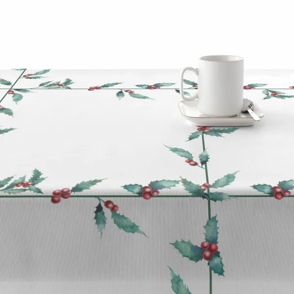 Dėmėms atspari derva dengta staltiesė Belum White Christmas Spalvotas 150 x 150 cm