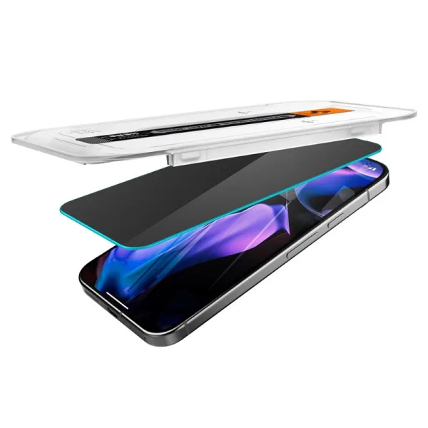 Spigen GLAS.TR EZ FIT Privacy 2-Pack - Tempered Glass with Privacy Filter for Google Pixel 9 / 9 Pro / 10 / 10 Pro (2 pcs)