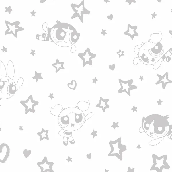 Sovitettu pohja-arkki Powerpuff Girls Powerpuff Girls Monivärinen Sänky 90