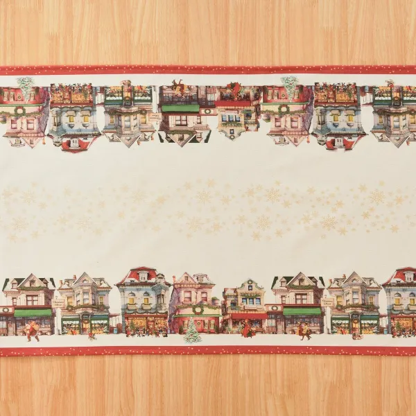 Pöytäjuoksija Belum Christmas City Monivärinen 45 x 140 cm