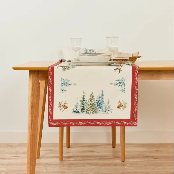 Настольная дорожка Belum Christmas Landscape Разноцветный 45 x 140 cm