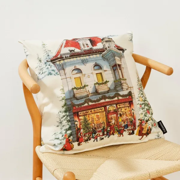 Pagalvėlės užvalkalas Belum Christmas City Spalvotas 50 x 50 cm