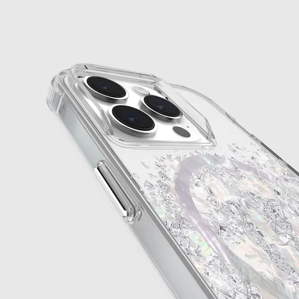 Case-Mate Karat MagSafe - iPhone 15 Pro Case with Mother of Pearl (A Touch of Pearl)