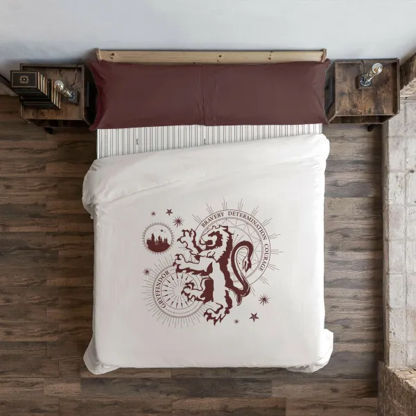 Šiaurės šalių viršelis Harry Potter Gryffindor Stars Spalvotas 175 Siūlai 220 x 220 cm Lova 135/140