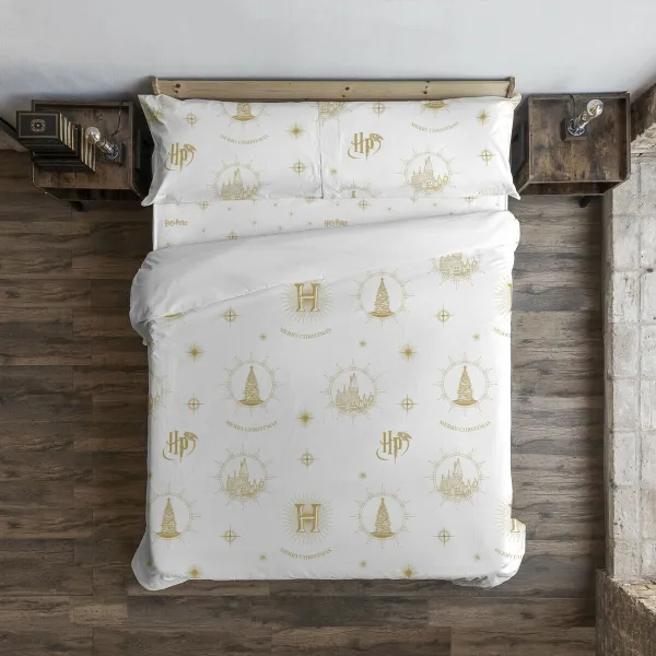 Ziemeļu pārvalks Harry Potter Hogwarts Gold Christmas Daudzkrāsains 175 Vītnes buklets 180 x 220 cm Gulta 105