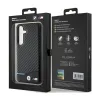 BMW Leather Carbon Blue Line - Case for Samsung Galaxy S24 (black)