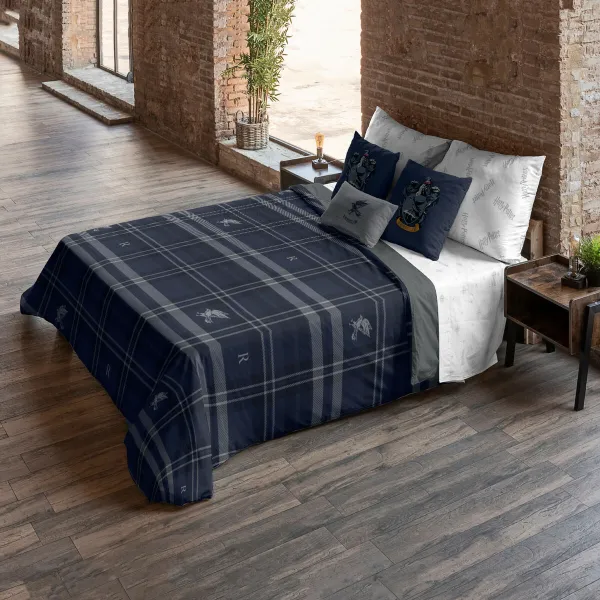 Pussilakana Harry Potter Ravenclaw Monivärinen Laivastonsininen 175 Langat 260 x 240 cm Sänky 180