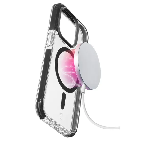 Cellularline Tetra Force Strong Guard Mag - iPhone 15 Pro MagSafe case with MICROBAN coating (clear)