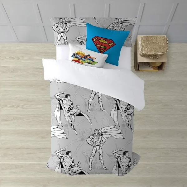 Šiaurės šalių viršelis Superman Superman Pilka 175 Siūlai 180 x 220 cm