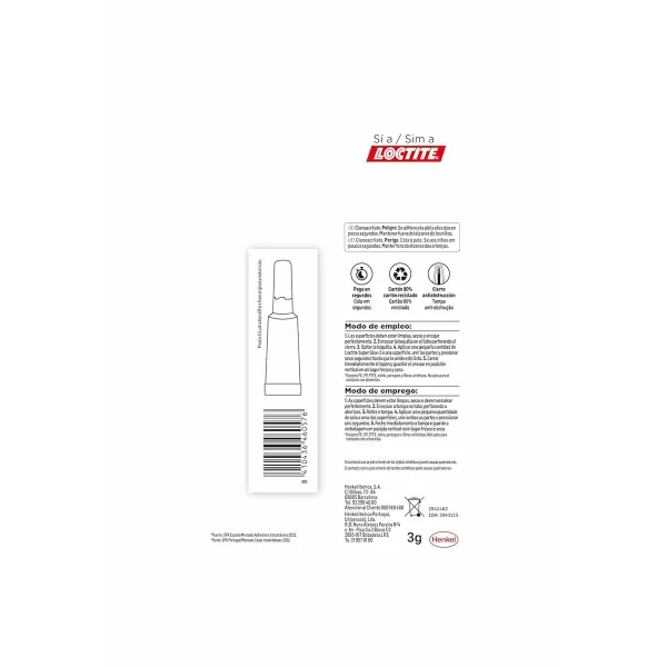 Līme Loctite SuperGlue-3 2943113 3 g Želeja