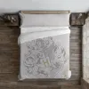 Ziemeļu pārvalks Harry Potter Hogwarts Pelēks Daudzkrāsains 175 Vītnes buklets 140 x 200 cm Gulta 80