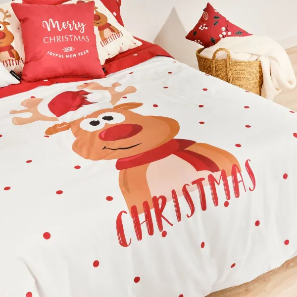 Šiaurės šalių viršelis Decolores Laponia Spalvotas 175 Siūlai 200 x 200 cm Lova 120