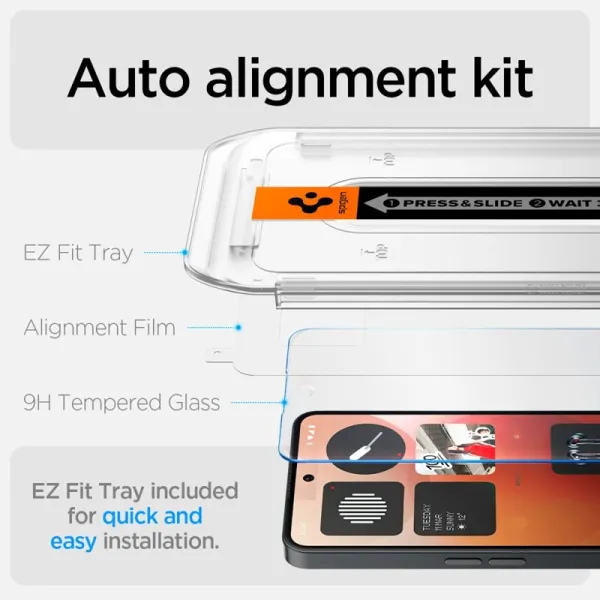 Spigen GLAS.TR EZ FIT - Tempered Glass for Nothing Phone 3a / 3a Pro