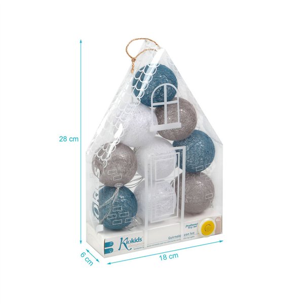LED-valopallokranssi 150 cm