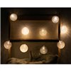 LED-valopallokranssi 150 cm Harmaa