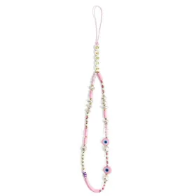 Guess Phone Strap Beads Shell Pink