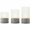 LED Candle Brilliant Grey Plastic
