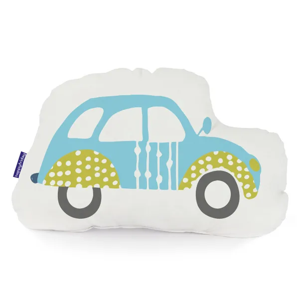 Tyyny HappyFriday Moshi Moshi Monivärinen Auto 40 x 30 cm