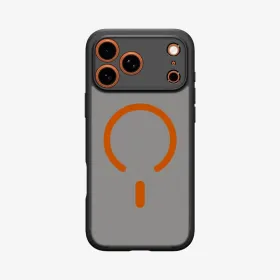 Spigen Ultra Hybrid Mag MagSafe - Case for iPhone 17 Pro Max (Frost Black / Orange)