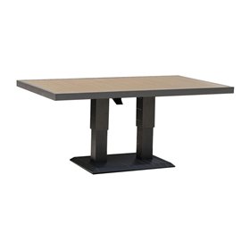 Table PARKER 150x90xH52-75cm, grey