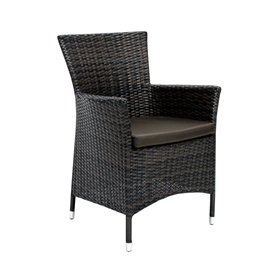 Chair WICKER-1 dark brown