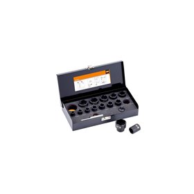 Twist socket set 16 pcs 3/8" and 1/2" 8-27mm
