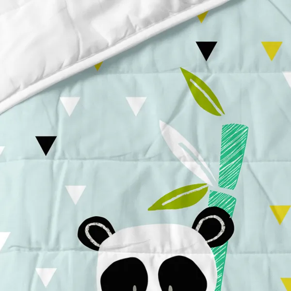 Vuodepeite (viltti) HappyFriday Moshi Moshi Sininen 100 x 130 cm Pandakarhu