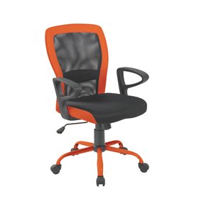 Task chair LENO grey/orange