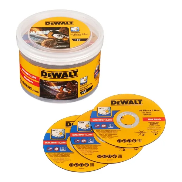 Griezējdiski Dewalt dt20597-qz Ø 115 mm Leņķa slīpmašīna