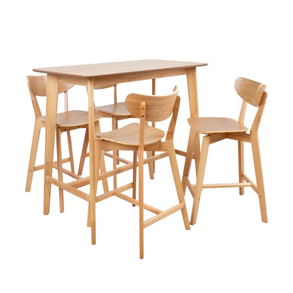 Bar table set ROXBYwith 4 chairs