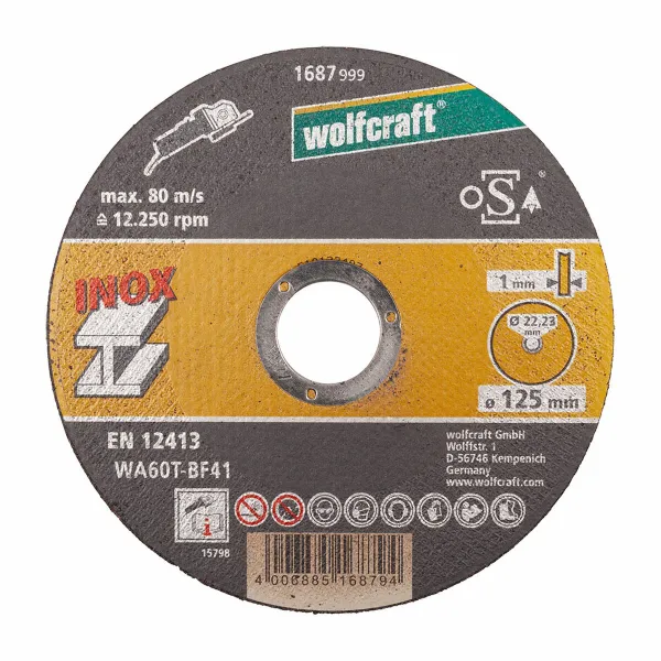 Leikkauslevyt Wolfcraft 8463000 Ø 125 mm