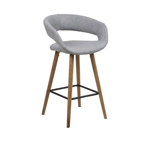 Counter stool GRACE light grey