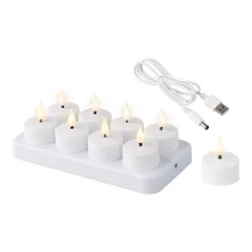 LED Kynttilä Lumineo 486715 Valkoinen Ladattava Sisäpuoli (8 osaa)