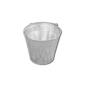 Zinc plated bucket 15L