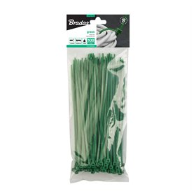 Cable ties 2,5 x 150mm GREEN, 100pcs