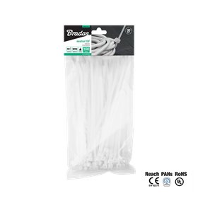 Cable ties 3,6 x 180mm NEUTRAL, 100pcs