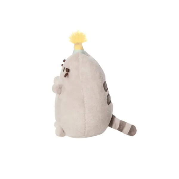 Pusheen - Plush stuffed animal in a birthday hat, 12 cm